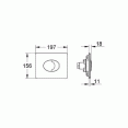 Панель смыва для инсталляции Grohe Skate 38506BL0 черная матовая (не оставляет отпечатков пальцев)