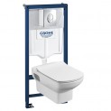 Комплект инсталляция Grohe 38721001 с подвесным унитазом Roca Dama Senso 346517000 (383465172)