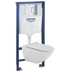 Комплект инсталляция Grohe 38772001 с подвесным унитазом безободковым Jaquar Continental CNS-WHT-963UFSM (38CNS000)