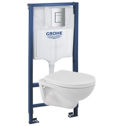 Комплект инсталляция Grohe 38772001 с подвесным унитазом Jaquar Essco ECS-WHT-955SSPP (39470000)