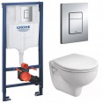 Комплект инсталляция Grohe 38772001 с подвесным унитазом Geberit Rekord K93100000 (38931000)