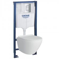 39183001 Инсталляция Grohe 38772001 в комплекте с унитазом безободковым