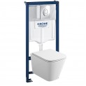 39190001 Инсталляция Grohe 38721001 в комплекте с унитазом безободковым