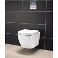 Комплект инсталляция Grohe 38721BR1 с подвесным унитазом безободковым укороченным Euro Ceramic 39206000 (38206BR2)