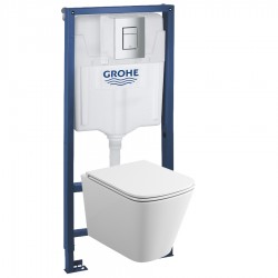 39184001 Инсталляция Grohe 38772001 в комплекте с унитазом безободковым