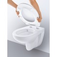 Комплект инсталляция Grohe 38721GL1 с подвесным унитазом безободковым Bau Ceramic 39351000 золотая панель смыва (38427GL1)