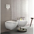 Комплект инсталляция Grohe 38772001 с подвесным унитазом безободковым Geberit Acanto 500.600.01.2 (38600000)