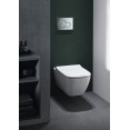 Комплект инсталляция Grohe 38772GL1 с подвесным унитазом безободковым Geberit Smyle Square 500.683.01.1 золотая панель смыва (38683GL0)