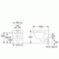 Комплект инсталляция Grohe 38772001 с подвесным унитазом безободковым Gustavsberg Hygienic Flush 5G84HR01 (385G8000)