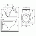 Комплект инсталляция Grohe 38721BR1 с подвесным унитазом Geberit Rekord K93100000 бронзовая панель смыва (38931BR1)