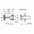 Смеситель для раковины настенный встраиваемый Grohe Essence New 19408001P