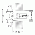 Скрытая часть вентиль для душа Grohe Grohe 29800000