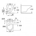 Биде подвесное Grohe Bau Ceramic 39433000