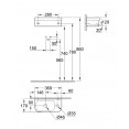 Раковина подвесная со смесителем с минибиде лейкой Grohe Euro Ceramic Eurosmart 39327000-23124002