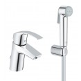 Раковина подвесная со смесителем с минибиде лейкой Grohe Euro Ceramic Eurosmart 39327000-23124002