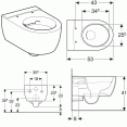 Унитаз подвесной безободковый Geberit iCon 204060000