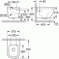 Унитаз подвесной безободковый Grohe Euro Ceramic 39538000
