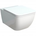 Унитаз подвесной безободковый удлиненный SmartFlow Vigente SMF811-WH (большой унитаз для больших людей)