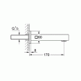 Излив для ванны Grohe Eurocube 13303000