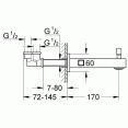 Излив для ванны Grohe Eurocube 13304000