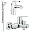 Комплект для ванной со смесителем Grohe Eurosmart Cosmopolitan 116938 (32831000,32825000,27786002)