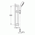 Комплект для душа со смесителем Grohe Eurosmart Cosmopolitan 116939 (32837000,32825000,27786002)