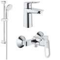 Комплект для душа со смесителем Grohe BauLoop 118111 (32816000,23159000,27598000)