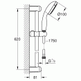 Комплект для душа со смесителем Grohe BauLoop 118111 (23340000, 23337000, 27598001)