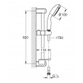 Комплект для ванной со смесителем Grohe Eurosmart Cosmopolitan 121656 (32831000,23325000,27926001)