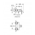 Комплект для душа со смесителем Grohe Eurosmart 2021 123576N (33555003,33265003,27924001)