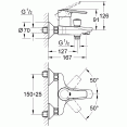 Комплект для ванной со смесителем Grohe Eurostyle New 124416 (33591003,33558003,27926000)