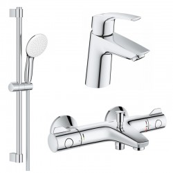 Комплект для ванной с термостатом Grohe Eurosmart Grohtherm 800 124422 (34567000,23967003,27924003)