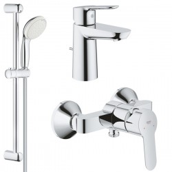 Комплект для душа со смесителем Grohe Bauedge 23333-23328 (23333000,23328000,27598001)