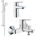 Комплект для ванной со смесителем Grohe Bauedge 23334-23328 (23334000,23328000,27598001) 122271