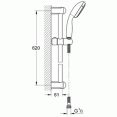 Комплект для ванной со смесителем Grohe Bauedge 23334-23328 (23334000,23328000,27598001) 122271