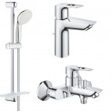Комплект для ванной со смесителем Grohe BauLoop New 121828 (23602001,23762001,27926001) (NB0064)