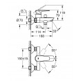 Комплект для ванной со смесителем Grohe Bauedge New 23604-23758 (23604001,23758001,27926001) NB0063