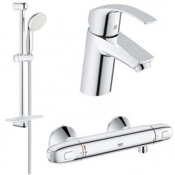 Комплект для душа с термостатом Grohe Eurosmart Grohtherm 1000 34143-32467 (34143003,32467002,27926001)