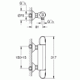 Комплект для душа с термостатом Grohe Eurosmart Grohtherm 1000 34143-32467 (34143003,32467002,27926001)