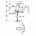 Комплект для душа с термостатом Grohe Eurosmart Grohtherm 1000 34143-32467 (34143003,32467002,27926001)