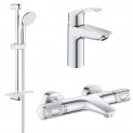 Комплект для ванной с термостатом Grohe Eurosmart Grohtherm 1000 Performance 34779-32467 (34779000,32467003,27926001)