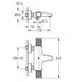 Комплект для ванной с термостатом Grohe Eurosmart Grohtherm 1000 Performance 34779-32467 (34779000,32467003,27926001)