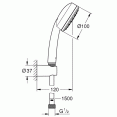 Смеситель для душа с душевым гарнитуром Grohe Bauedge 2333327799