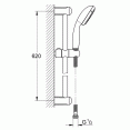 Смеситель для душа с душевым гарнитуром Grohe Bauedge 2333327924