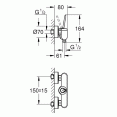 Смеситель для душа с подключением шланга Grohe Eurodisc Joy 23430000