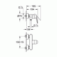 Смеситель для душа с подключением шланга Grohe Eurodisc Cosmopolitan 33569002