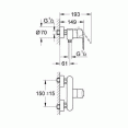 Смеситель для душа с подключением шланга Grohe Eurostyle Cosmopolitan 33590002