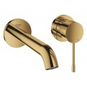 Смеситель для раковины настенный встраиваемый Grohe Essence New 19408GL1 (холодный рассвет, золото глянцевое)