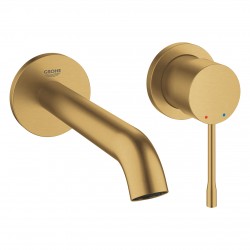 Смеситель для раковины настенный встраиваемый Grohe Essence New 19408GN1 (холодный рассвет, золото матовое)