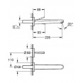 Смеситель для раковины настенный встраиваемый Grohe Eurodisc Joy 19969000